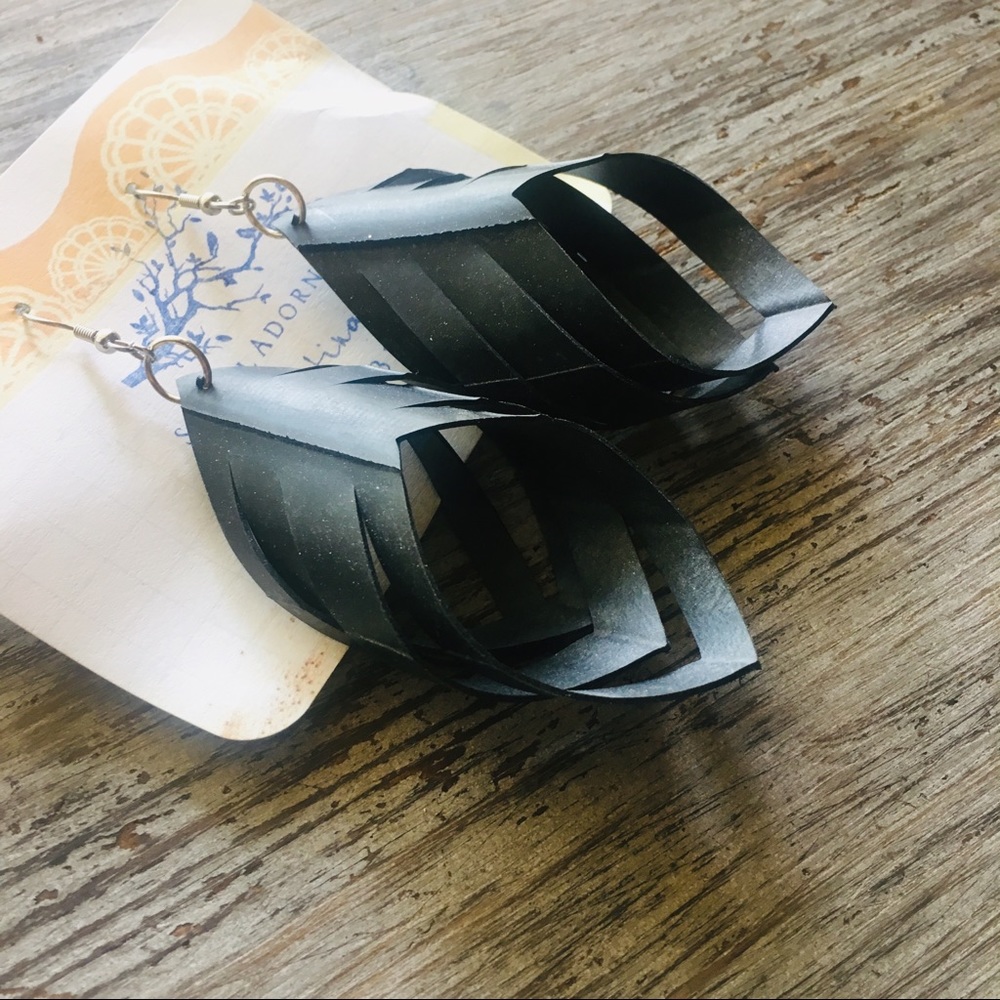NEW Handmade Boho Leather Earrings